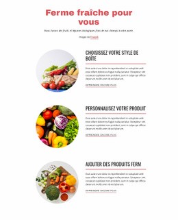 Produits De La Ferme - Free HTML Website Builder