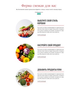 Фермерские Продукты Шаблоны Html5 Адаптивные Бесплатно