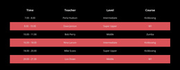 Color Table On Dark Background Html5 Responsive Template