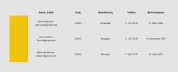 Fantastischer Website-Builder Für Tabelle Mit Farbreihe