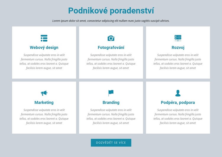 Podnikové poradenství Téma WordPress