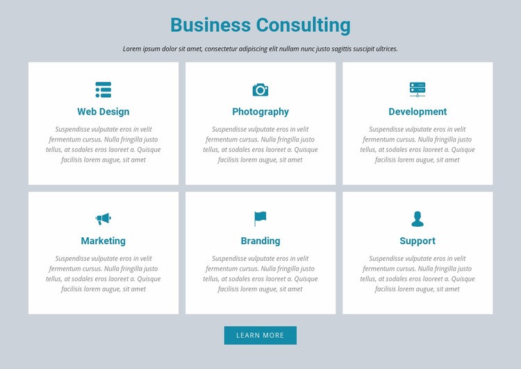 Business Consulting Elementor Template Alternative