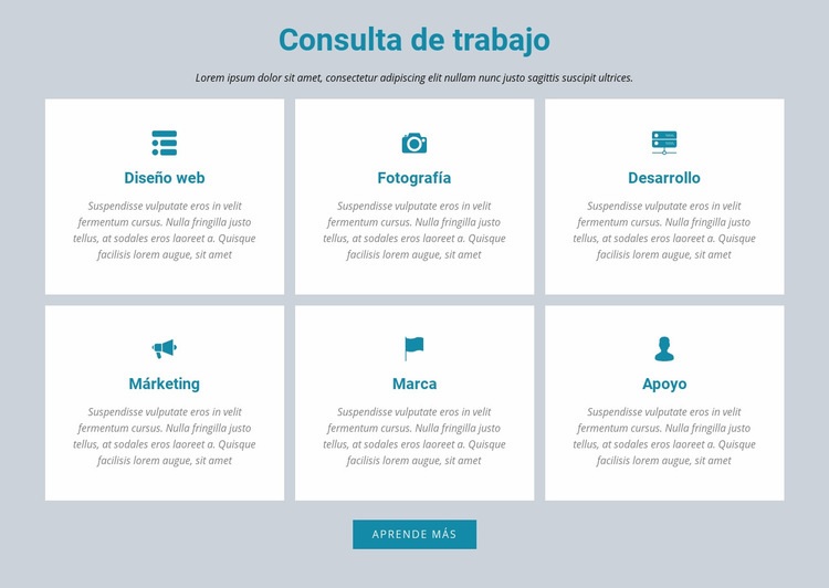 Consulta de trabajo Creador de sitios web HTML