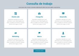 Consulta De Trabajo: Plantilla HTML5 Profesional Personalizable