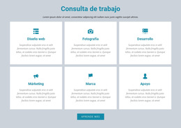 Consulta De Trabajo - Plantilla De Página De Destino