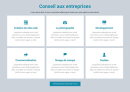 Conseil Aux Entreprises - Modèle De Page De Destination