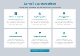 Conseil Aux Entreprises - Meilleur Modèle D'Une Page