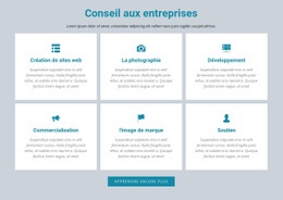 Superbe Page De Destination Pour Conseil Aux Entreprises