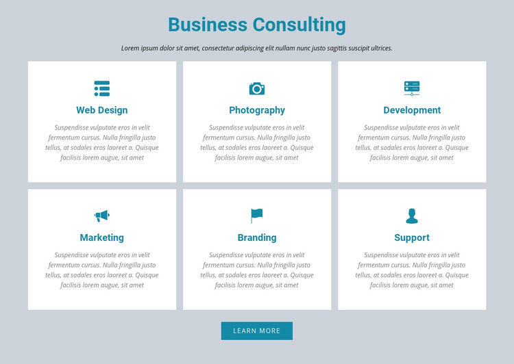 Business Consulting Homepage Design