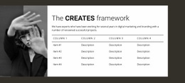 Table with image - Html Code Example by Nicepage