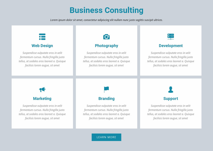 Bedrijfsconsulting Html Website Builder