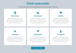 Üzleti Tanácsadás - Céloldal Sablon