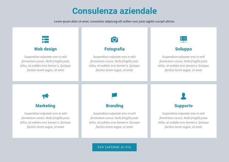 Consulenza aziendale Costruttore di siti web HTML