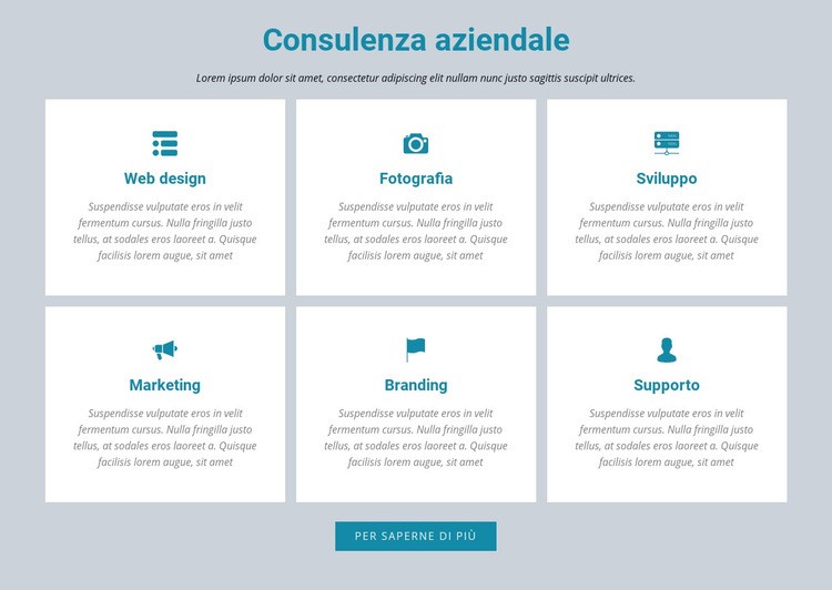 Consulenza aziendale Modello HTML5