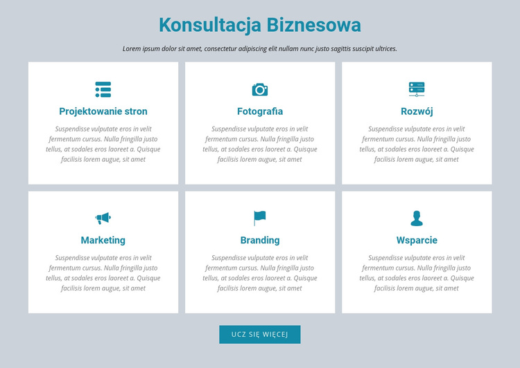 Konsultacja Biznesowa Motyw WordPress