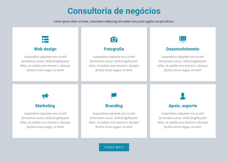 Consultoria de negócios Modelo HTML