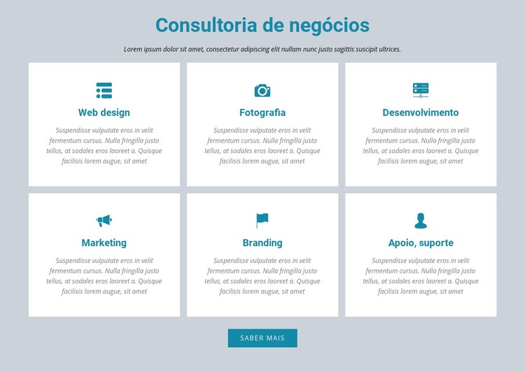 Consultoria de negócios Modelo