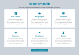 İş Danışmanlığı - Açılış Sayfası Şablonu