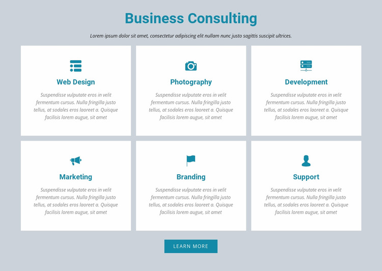 Business Consulting Website Builder Templates