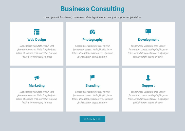 Business Consulting Website Mockup