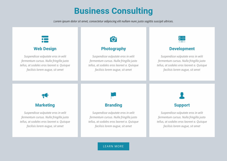 Business Consulting Website Template