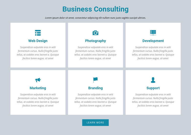 Business Consulting Wix Template Alternative