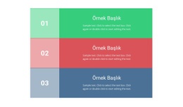 Renkli Liste Için Platform Şablonunu Başlatın