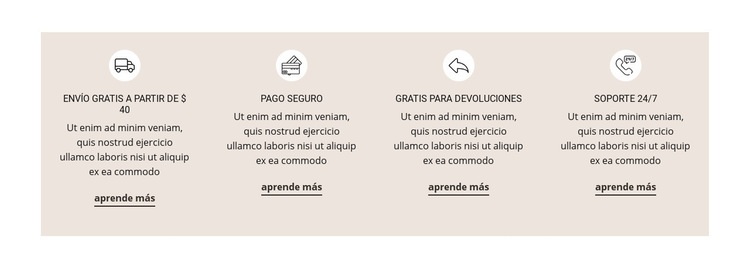 Envío rápido y seguro Plantillas de creación de sitios web