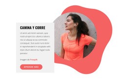 Proporciones De Caminar A Correr: Maqueta De Sitio Web Profesional Personalizable