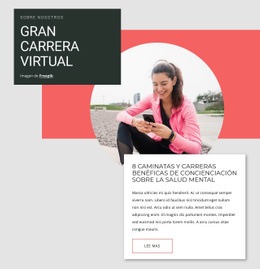 Camina Y Corre - Descarga Gratuita De Una Plantilla De Una Página