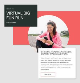 Walks And Run - HTML Page Template