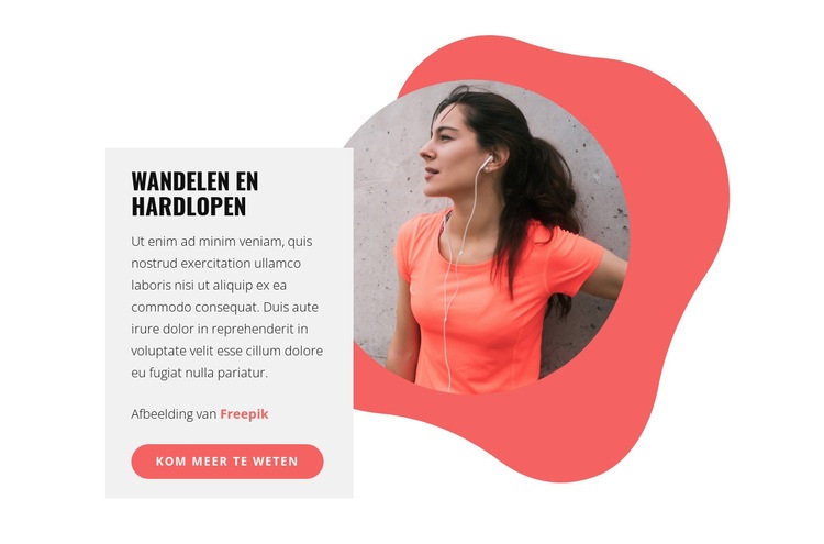 Verhoudingen lopen tot rennen Website mockup