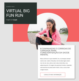 Inspiração De Site Para Anda E Corre