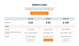 Vyberte Si Plán Základní Html Šablona S CSS
