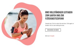 Premium-Website-Builder Für Laufen Und Flüssigkeitszufuhr