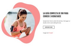 Running E Hidratación - Diseño De Sitio Web De Descarga Gratuita