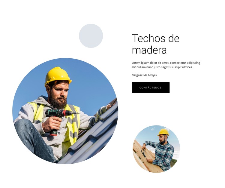 Techos de madera Plantilla CSS