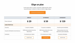 Elija Un Plan: Plantilla De Sitio Web Joomla