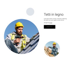 Generatore Di Siti Web Pronto All'Uso Per Tetti In Legno