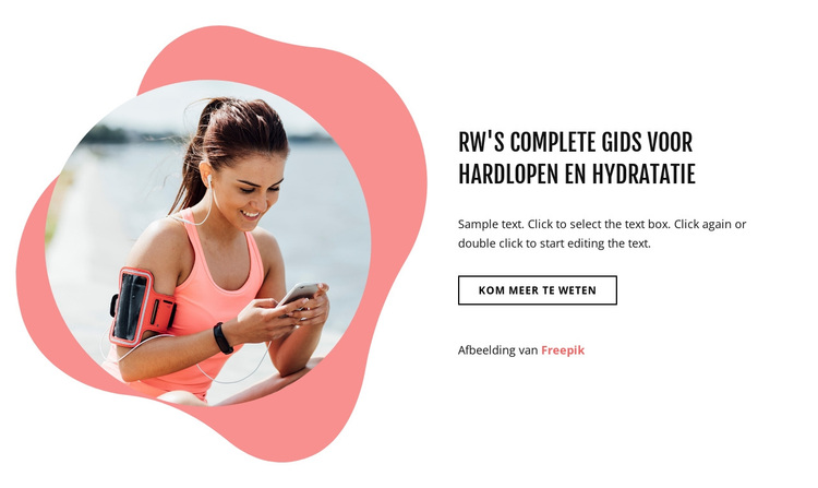 Hardlopen en hydratatie WordPress-thema