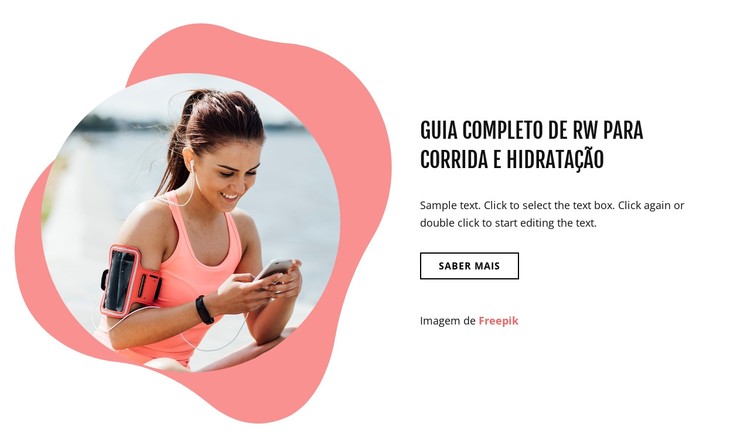 Corrida e hidratação Template CSS