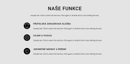 Sloupec Šablony Mřížky CSS Pro Seznam Funkcí