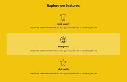 Features List Responsive CSS Template