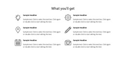Services list - CSS Template by Nicepage