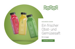 Frischer Fruchtsaft - Kostenlose HTML-Vorlage