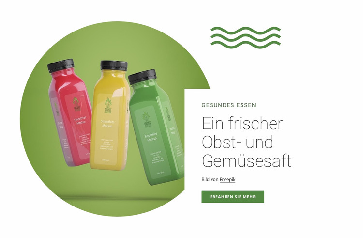 Frischer Fruchtsaft Joomla Vorlage