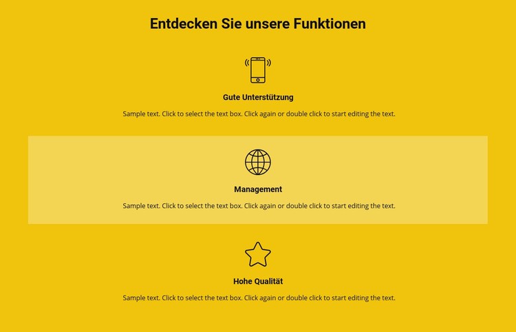 Funktionsliste Vorlage