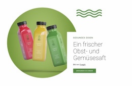 Premium-Landingpage Für Frischer Fruchtsaft
