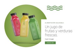 Jugo De Fruta Fresca - Online HTML Page Builder