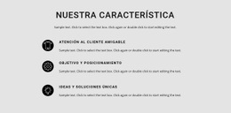 Lista De Características - Maqueta Responsiva